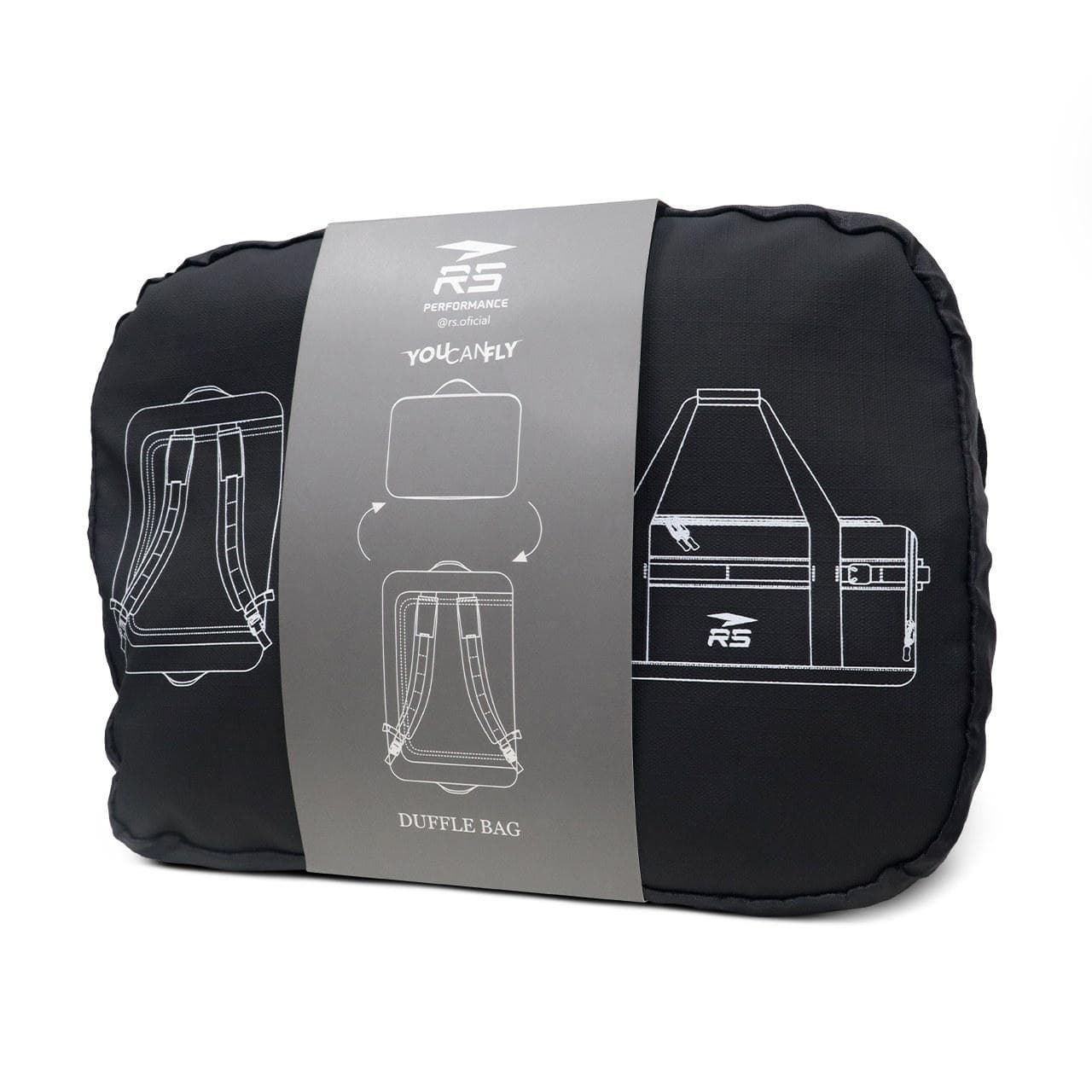 DUFFLE BAG - BLACK - 1