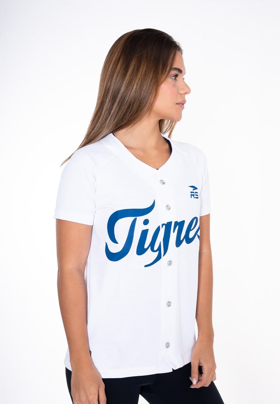 CAMISA OFICIAL HOME DAMA TIGRES DE ARAGUA BLANCO - 2