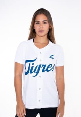 CAMISA OFICIAL HOME DAMA TIGRES DE ARAGUA BLANCO