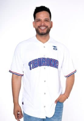 CAMISA OFICIAL HOME CABALLERO TIBURONES DE LA GUAIRA BLANCO/AZUL