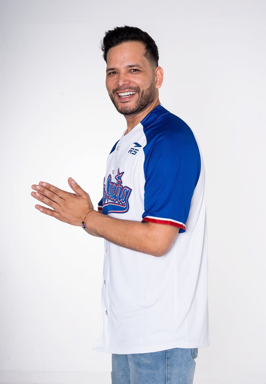 CAMISA OFICIAL  ALTERNATIVA I CABALLERO TIBURONES DE LA GUAIRA BLANCO/AZUL - 2