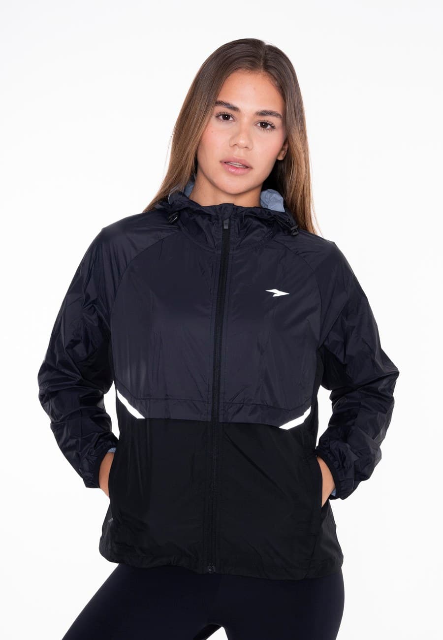 RUNNING JACKET WOMEN - BLACK - 1